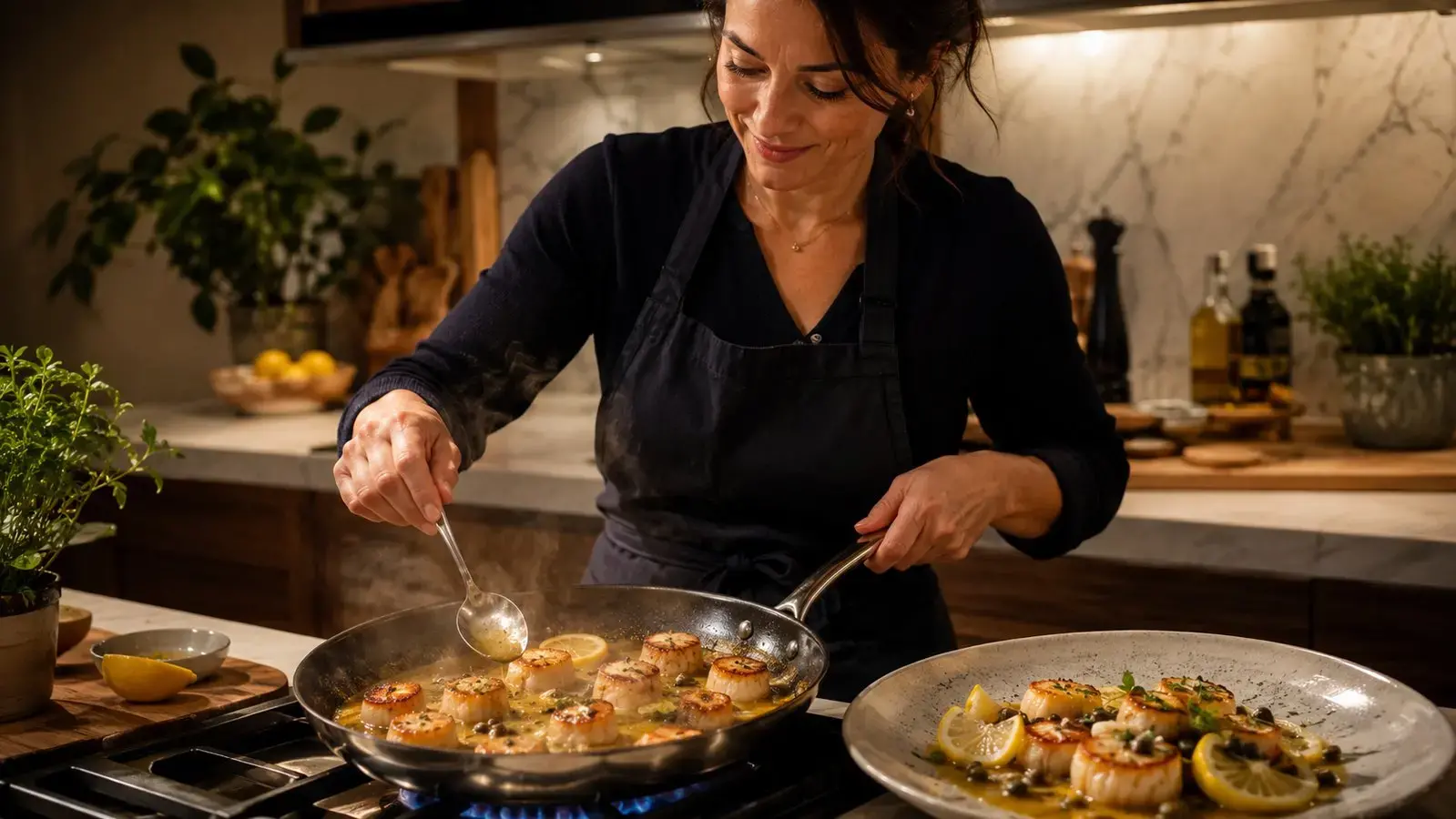 From Pan to Plate The 15-Minute Scallop Piccata Masterclass